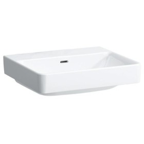 Lavabo à poser LAUFEN PRO S 55 cm sans trou de robinet, avec trop-plein