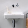 Lavabo LAUFEN MEDA 45 x 35 cm, sans trou de robinet avec trop-plein - photo produit