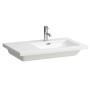 Vasque LAUFEN Living Square 75 x 48 cm avec 1 trou de robinet, étagère à gauche