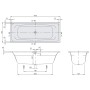 Villeroy & Boch Avento Duo Badewanne 170 x 70 cm - Produktansicht
