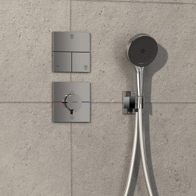 Thermostat encastré hansgrohe ShowerSelect Comfort E pour 1 consommateur et 1 sortie supplémentaire