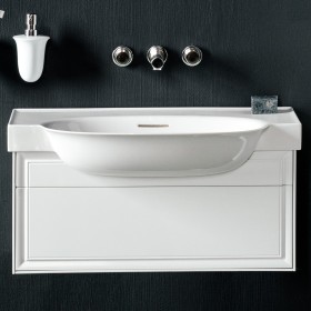 LAUFEN The New Classic Meuble-lavabo 100 x 48 cm, sans trou de robinet, avec trop-plein
