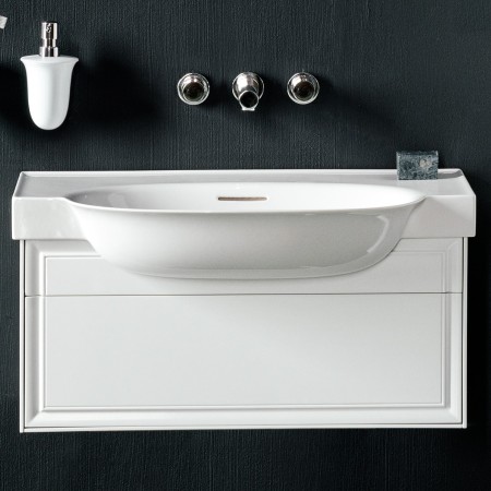 LAUFEN The New Classic Meuble-lavabo 100 x 48 cm, sans trou de robinet, avec trop-plein