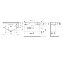 LAUFEN The New Classic Meuble-lavabo 100 x 48 cm, sans trou de robinet, avec trop-plein