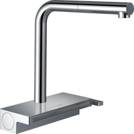 hansgrohe Aquno Select M81 Miscelatore monocomando per cucina 250, beccuccio estraibile, 2 getti, sBox