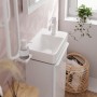 Rubinetto da pavimento hansgrohe Tecturis S 80 con leva per acqua fredda o pre-miscelata senza scarico - vista dettagliata