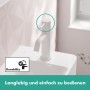 Rubinetto da pavimento hansgrohe Tecturis S 80 con leva per acqua fredda o pre-miscelata senza scarico - vista tecnica