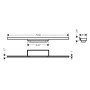 Ensemble de finition pour caniveau de douche hansgrohe RainDrain Minimalistic 70 cm