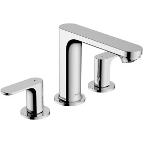 Rubinetto per lavabo hansgrohe Rebris S a 3 fori 110 con scarico a tirante