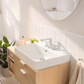 Robinet de lavabo hansgrohe Rebris S 3 trous 110 avec vidage à tirette