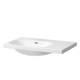 Vasque LAUFEN LUA 75 x 46 cm, asymétrique, cuve à gauche, sans trou de robinet, avec trop-plein