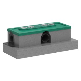 hansgrohe uBox universal Grundkörper für Duschrinnen, Ablaufgehäuse für Standardinstallation