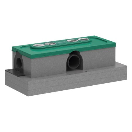 hansgrohe uBox universal Grundkörper für Duschrinnen, Ablaufgehäuse für Standardinstallation