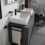 Lavabo a colonna hansgrohe Xevolos E 50 x 48 cm con foro per rubinetto senza troppo pieno - immagine prodotto