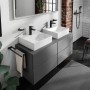 Lavabo a colonna hansgrohe Xevolos E 50 x 48 cm con foro per rubinetto senza troppo pieno