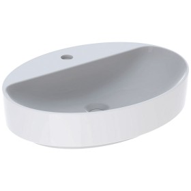 Vasque à poser Geberit VariForm 60 x 45 cm, ovale, avec plage de robinetterie
