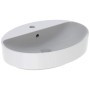 Lavabo surélevé Geberit VariForm 60 x 45 cm, ovale, avec plage de robinetterie