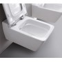 Geberit Xeno² WC sospeso a scarico a pavimento, forma chiusa, Rimfree - vista dettagliata