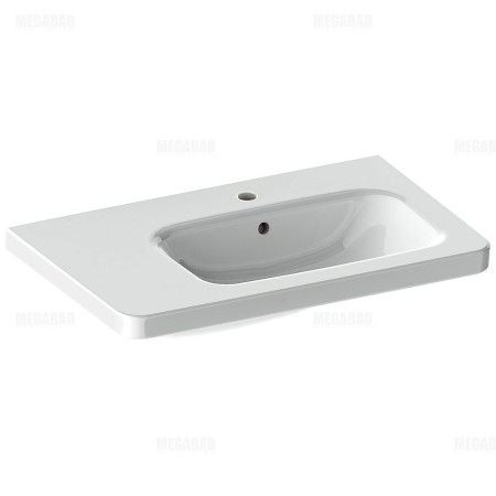 Lavabo de meuble Duravit DuraStyle 80 cm asymétrique, vasque à droite avec 1 trou de robinet