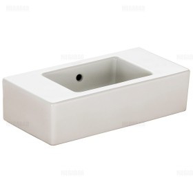 Lavabo Duravit Vero 50 cm, avec pré-perçage pour robinet à gauche et à droite