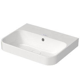 Duravit Happy D.2 Plus Vasque à poser 50 cm blanc, avec trop-plein, sans trou de robinet