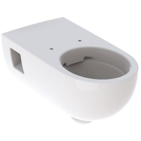 Geberit Renova Comfort WC sospeso a scarico a pavimento, forma parzialmente chiusa, Rimfree