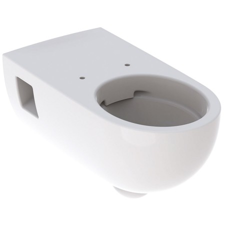 Geberit Renova Comfort WC sospeso a scarico a pavimento, forma parzialmente chiusa, Rimfree