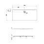 Receveur de douche LAUFEN PRO Marbond 180 x 80 x 3,3 cm