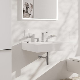 Robinetterie pour lavabo hansgrohe Tecturis E 3 trous 150 économiseur d'eau+ avec bonde Push-Open