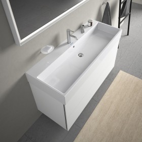 Lavabo meuble Duravit Vero Air avec 1 trou de robinet 120 x 47 cm, avec trop-plein