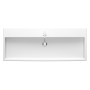 Lavabo meuble Duravit Vero Air avec 1 trou de robinet 120 x 47 cm, avec trop-plein - photo produit