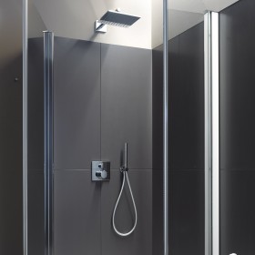 Mitigeur de douche encastré à une poignée Duravit C.1 pour 2 utilisateurs avec rosace carrée