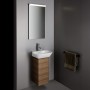 Lavabo LAUFEN INO 45 x 41 cm, avec trop-plein, avec trou de robinet - vue technique