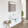 Villeroy & Boch Venticello Schrankwaschtisch Becken rechts 100 x 50 cm, ohne Hahnloch, mit Überlauf - technische Ansicht