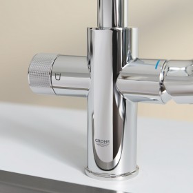 GROHE Blue Pure StartCurve Miscelatore monocomando per lavello con filtro a carbone attivo mini
