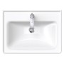 Lavabo meuble Duravit D-Neo 65 cm, avec 1 trou de robinet et trop-plein - photo produit