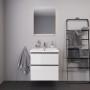 Lavabo meuble Duravit D-Neo 65 cm, avec 1 trou de robinet et trop-plein - photo produit