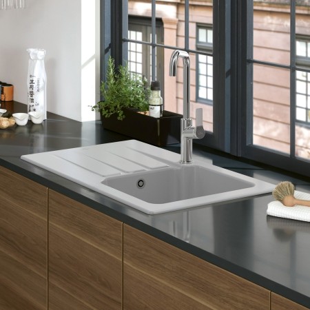 Villeroy & Boch Architectura 45 Einbauspüle, mit Ablaufgarnitur mit Handbetätigung, reversibel