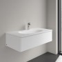 Villeroy & Boch Antao Schrankwaschtisch 100 x 50 cm, ohne Überlauf, mit 1 Hahnloch - technische Ansicht