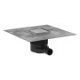 Set completo di scarico a pioggia hansgrohe RainDrain Brilliance con griglia puntale 10/10 cm