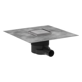 Set completo di scarico a pioggia hansgrohe RainDrain Brilliance con griglia puntale 10/10 cm