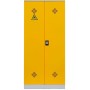 Wolfstahl Chemikalienschrank Gefahrstoffschrank Stahl Fachböden mit Lochblechabdeckung 92 x 42 x 195 cm - Detailansicht