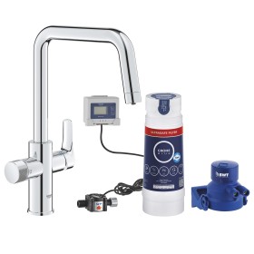 GROHE Blue Pure Start Rubinetto monocomando per lavello con funzione filtro Starter Set con filtro
