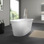 Duravit White Tulip Badewanne freistehend 180 x 90 cm - technische Ansicht