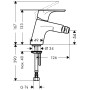 hansgrohe Focus Einhebel-Bidetmischer mit Push-Open Ablaufgarnitur - Detailansicht