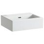 Lavabo mural LAUFEN Living City 45 cm avec trop-plein, sans trou de robinet