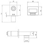 Villeroy & Boch Universal Showers Wandanschlussbogen eckig - Detailansicht