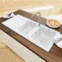Villeroy & Boch Architectura 80 Einbauspüle, Ablaufgarnitur mit Handbetätigung, reversibel - technische Ansicht
