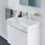 Vasque LAUFEN PRO S Compact 60 cm avec trou de robinet, sans trop-plein - vue technique