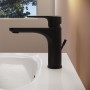 VitrA Root Round Einhebel-Waschtischmischer M mit Ablaufgarnitur - technische Ansicht